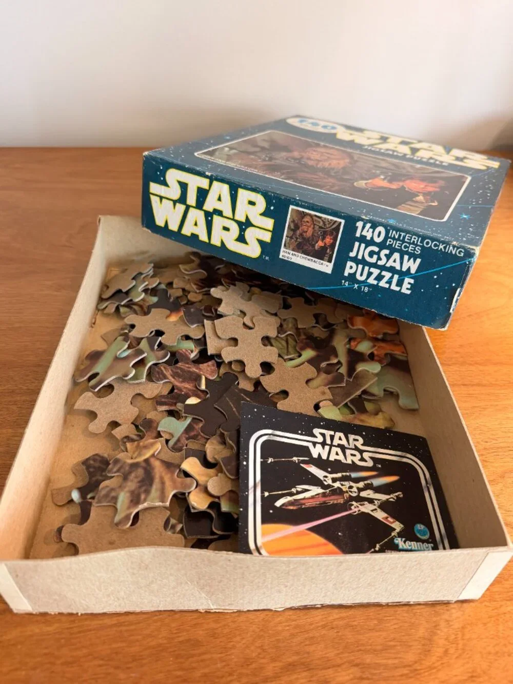 Vintage 1977 Star Wars 140 piece Jigsaw Puzzle Han Solo & Chewbacca - Complete